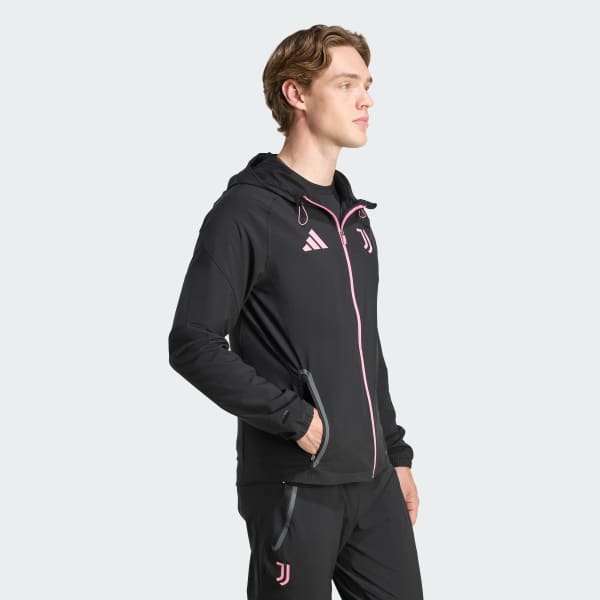 Svart Juventus Tiro 25 Competition Vis Tech Travel Jakke