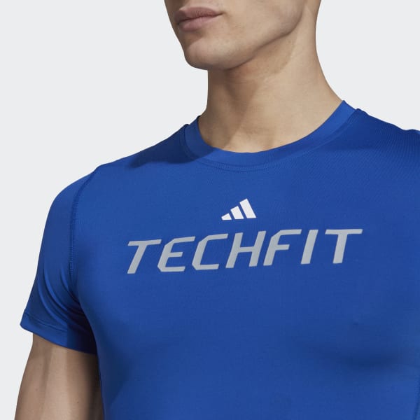 modrá Tričko Techfit Graphic BVS45
