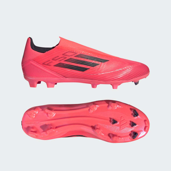 adidas F50 League Laceless Firm/Multi-Ground Cleats - Pink | Free