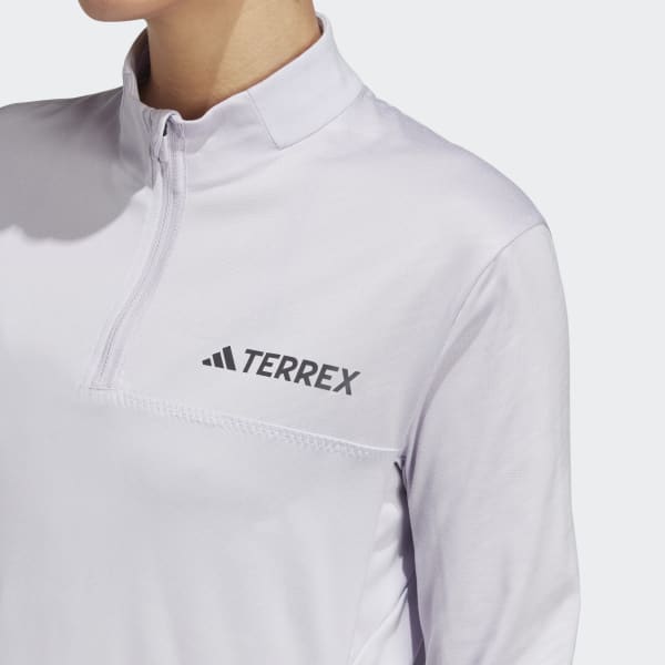 Lila Terrex Multi Half-Zip Long Sleeve Tee