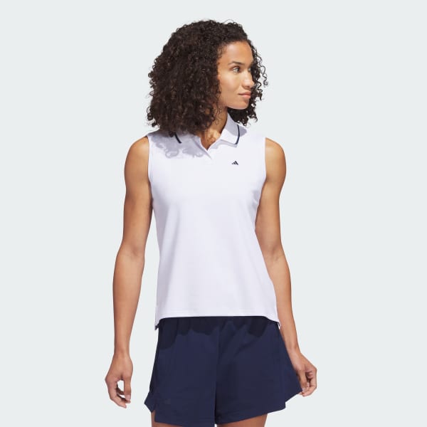 brydning transportabel lejlighed adidas Go-To Piqué Sleeveless Golf Polo Shirt - White | Women's Golf |  adidas US