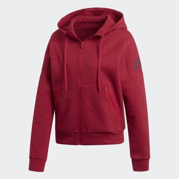 womens adidas burgundy hoodie