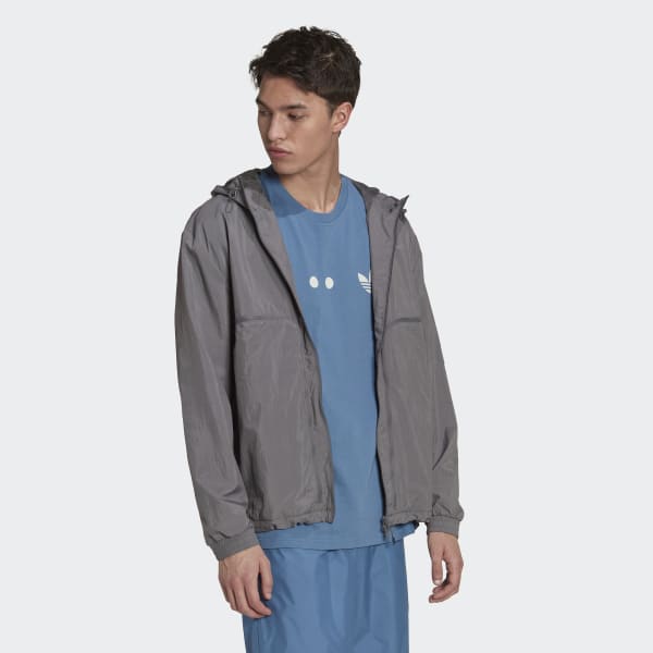 Grey adidas RIFTA Reclaim Windbreaker
