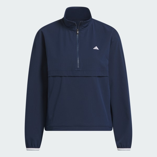 Bleu Veste Quarter-Zip incontournable