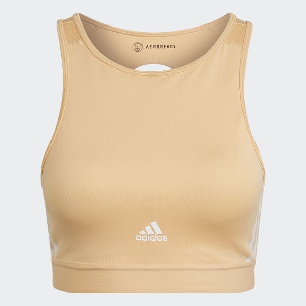 Buy adidas Green Performance Training Aeroreact Hyperglam Light Support Bra  from Next Lithuania