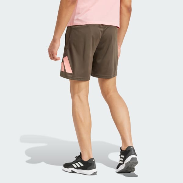 Green Train Essentials Logo Training Shorts
