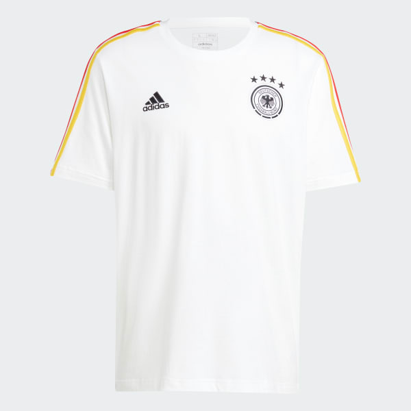 wit Duitsland DNA 3-Stripes T-shirt