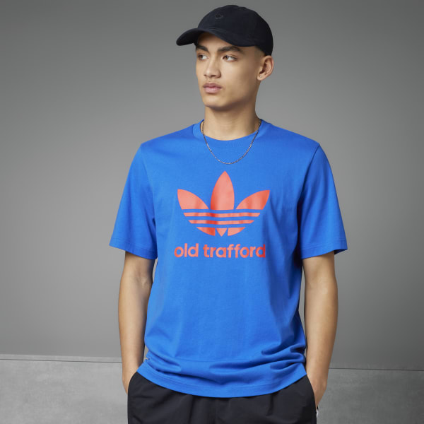adidas Manchester United OG Trefoil T shirt Blauw adidas