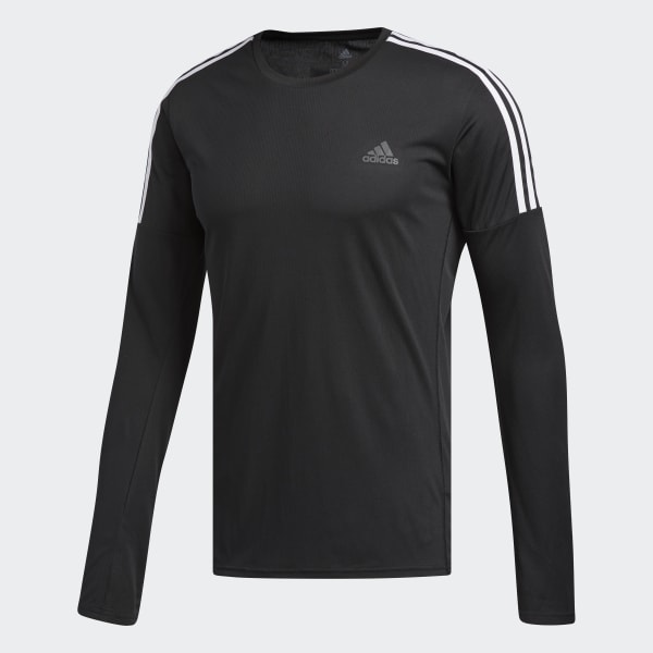 Camiseta Running 3 bandas - Negro adidas | adidas España