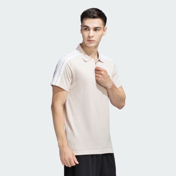 Pink Cut Pile Polo T-Shirt