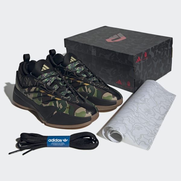 adidas BAPE x Dame 9 Shoes Black adidas Thailand