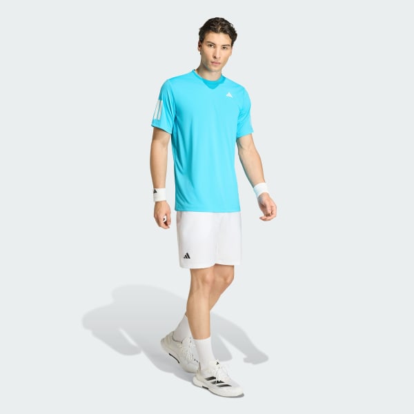 Turquesa Camiseta Climacool Três Listras Club Tennis