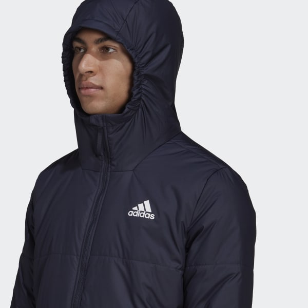 blauw BSC 3-Stripes Insulated Capuchonjack DVN72