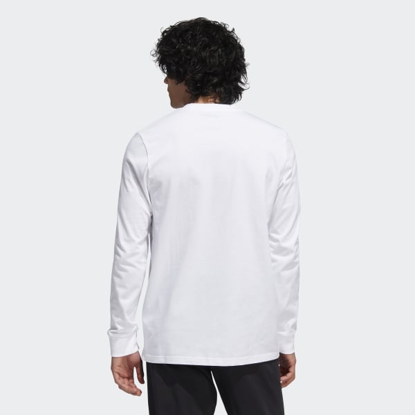 Liquid foil Linear Graphic Long Sleeve Tee