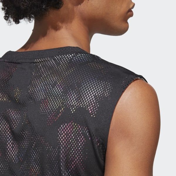 Czerń Melbourne Tennis Sleeveless Tee