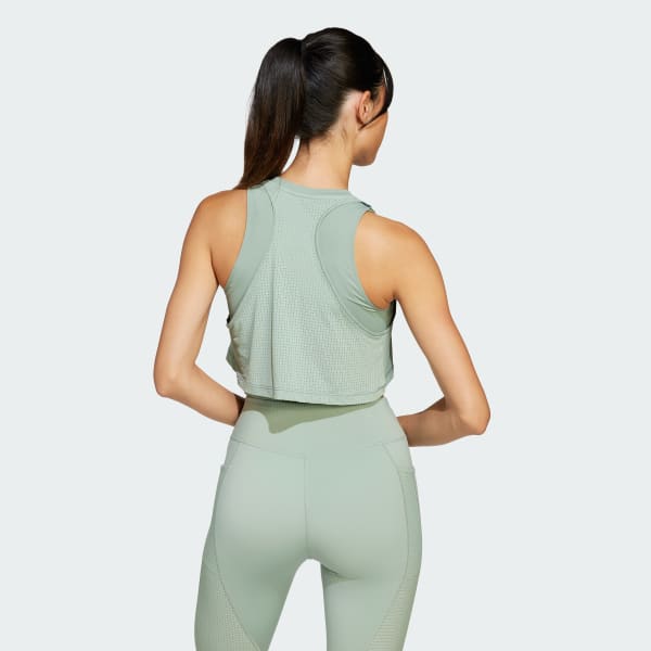 Verde Playera sin Mangas de Entrenamiento 2 en 1