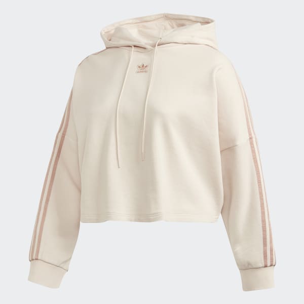 Adidas cropped hoodie beige Clearance