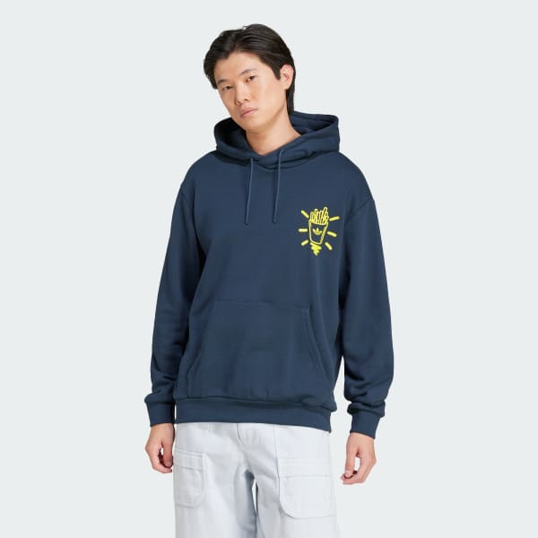 Bleu Sweat-shirt à capuche Q12 Street Burger