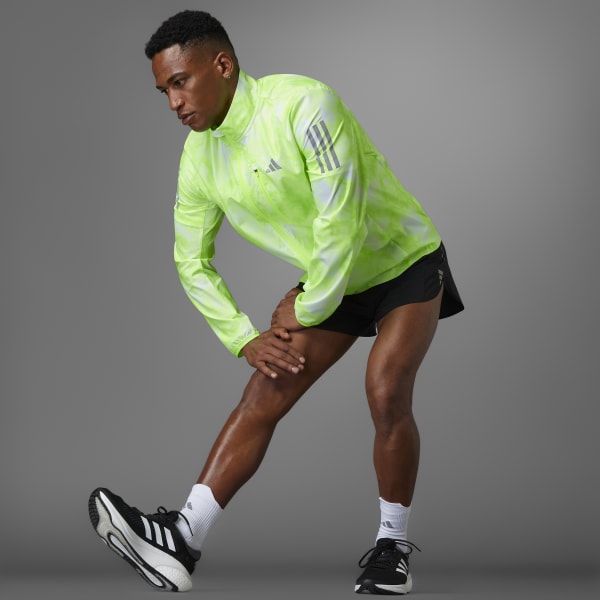 adidas Own the Run Allover Print Jacket White adidas Thailand