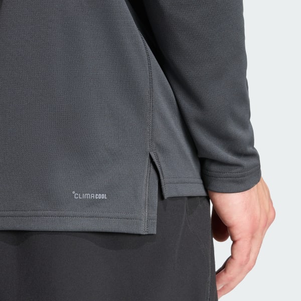 adidas Power Graphic Quarter-Zip Top - Grey | adidas India