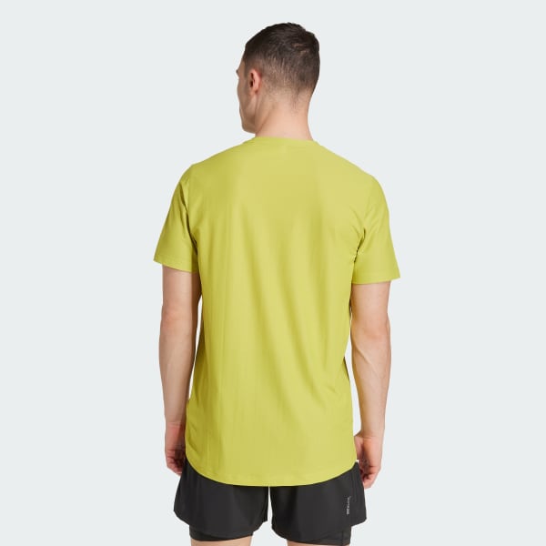 สีเขียว เสื้อยืด Own the Run