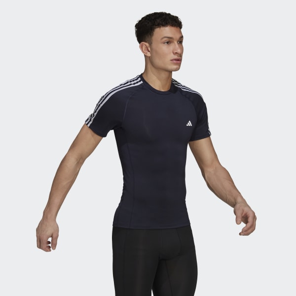 Blue Techfit 3-Stripes Training Tee RP431