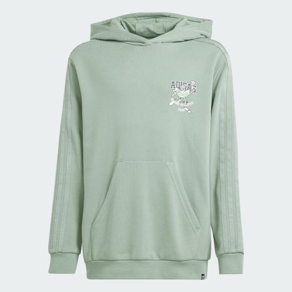 Verde Polera con Capucha Kids