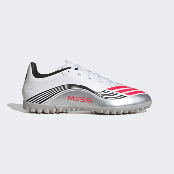 White F50 Messi Club Turf Cleats