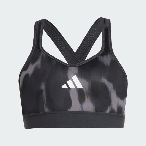 Gris Brassière de sport imprimé animal All Sports