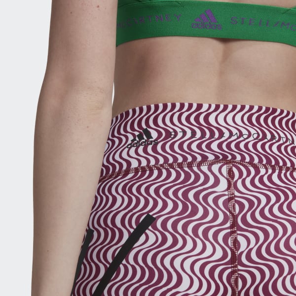 White adidas by Stella McCartney TruePurpose Printed Cycling Tights RB245