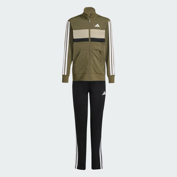 Verde Tuta Seasonal Essentials Tiberio 3-Stripes Tricot Junior