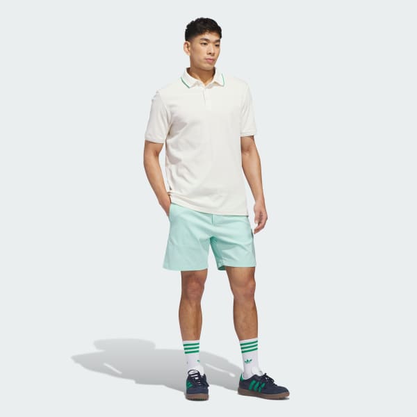 Blanco Playera Polo Originals TWISTKNIT TRIFOLIO con Abertura en el Pecho