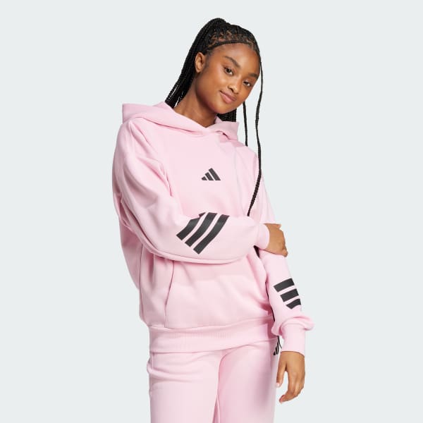 Rozowy Bluza z kapturem Future Icons 3-Stripes