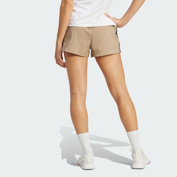 Braun Pacer Training 3-Streifen Woven High-Rise Shorts