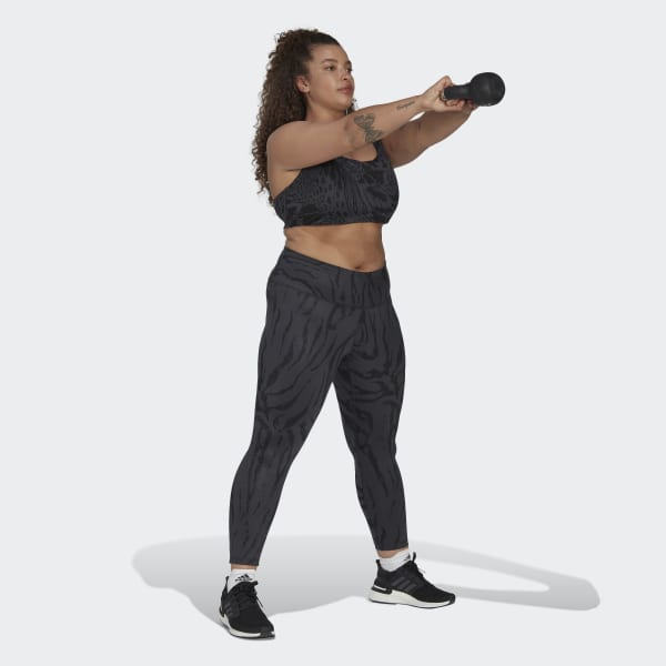 Grigio Tight 7/8 Optime Training Icons Print TA394