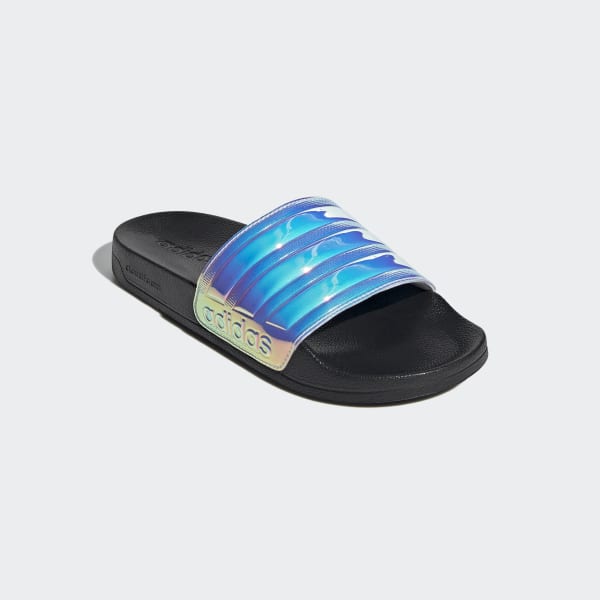 Adidas rainbow slides hotsell