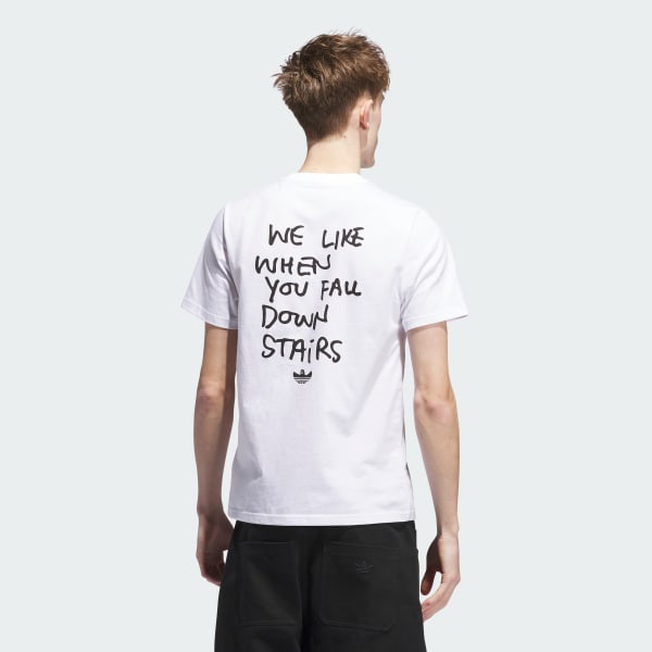 Blanco Camiseta Shmoofoil Stairs