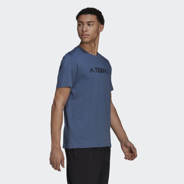 Azul Playera Terrex Classic Logo DH440