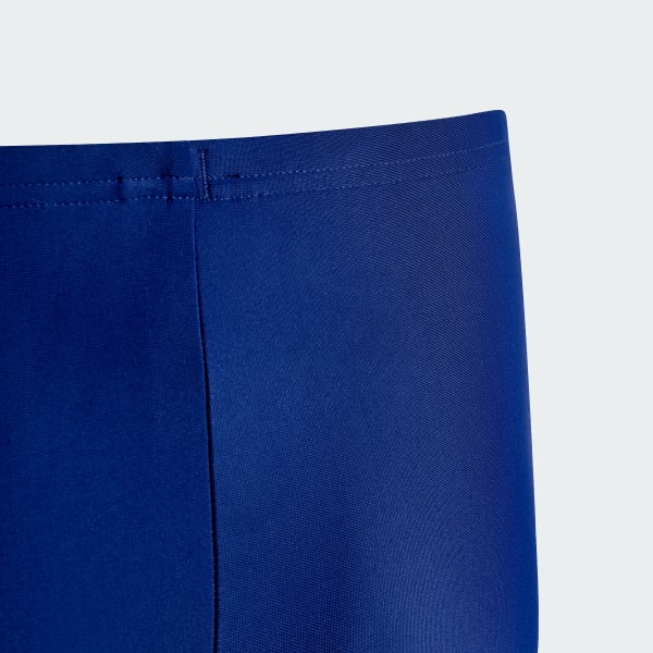 Bleu Boxer de natation 3 bandes Enfants