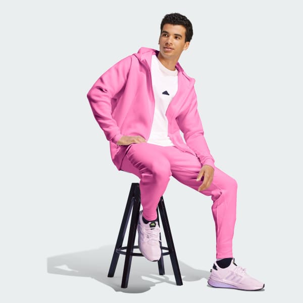 Pink Z.N.E. Premium Full-Zip Hooded Track Jacket
