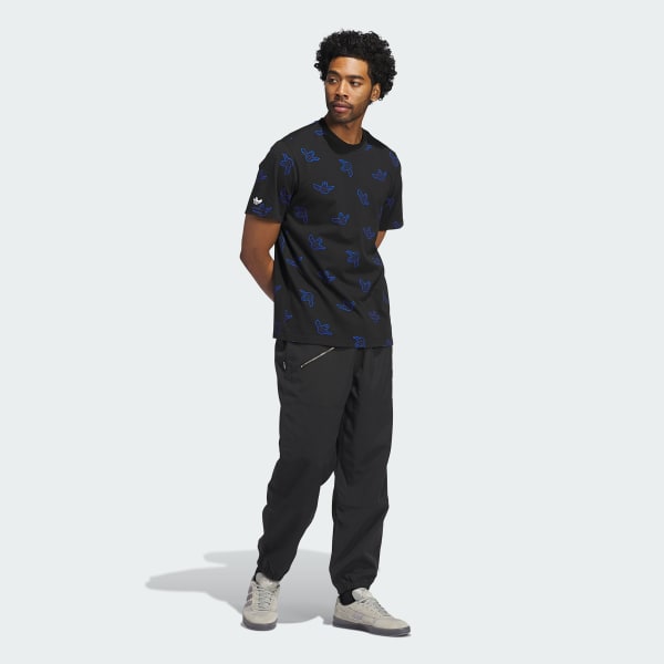 Siyah Shmoofoil Allover Print Tişört