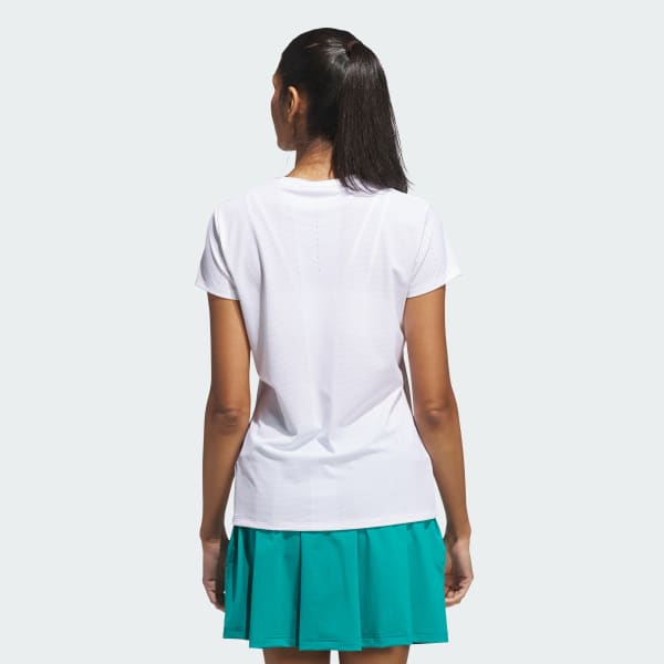 White Ultimate365 Tour Engineered Short Sleeve Slim Top