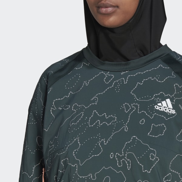 Zielony X-City Running Crewneck Jacket CE008