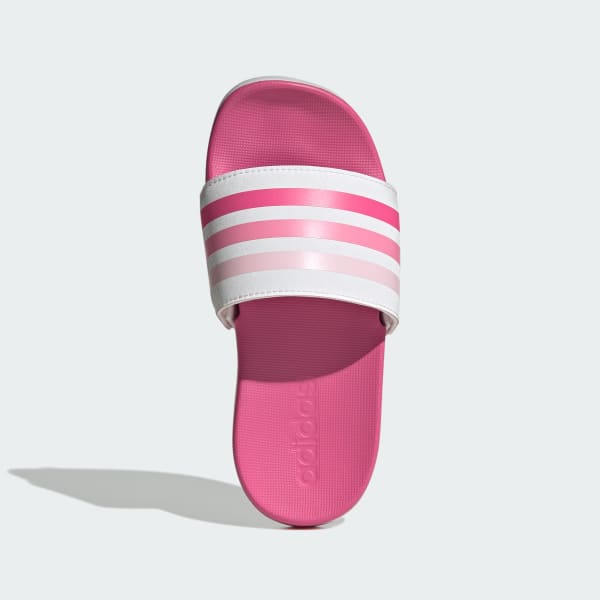 White Adilette Comfort Slides Kids