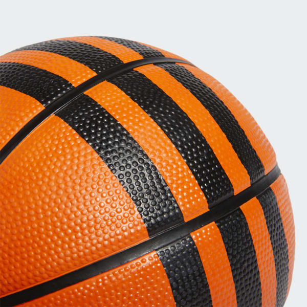 Orange 3-Stripes Rubber Mini basketball