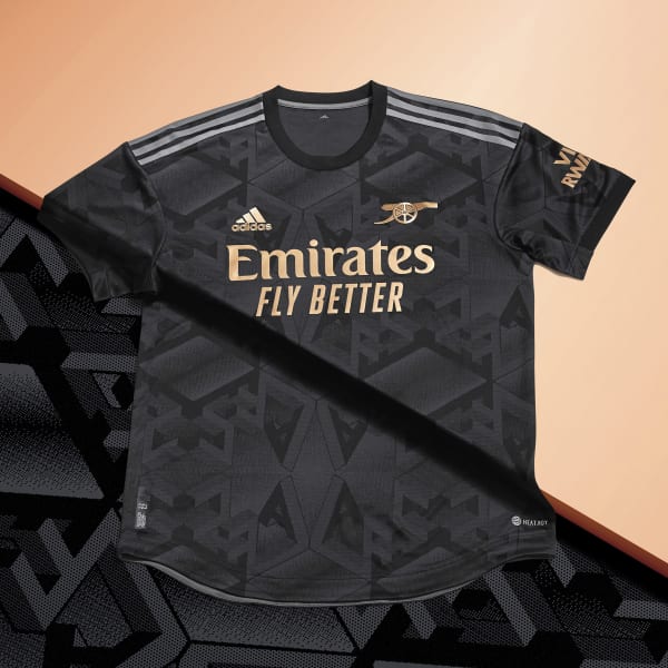Schwarz FC Arsenal 22/23 Auswärtstrikot Authentic KPA88
