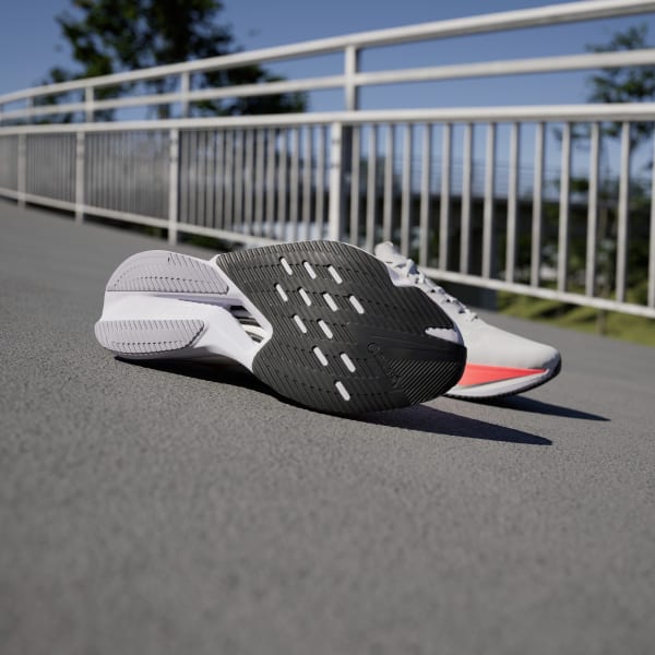 White Adizero Boston 12 Shoes