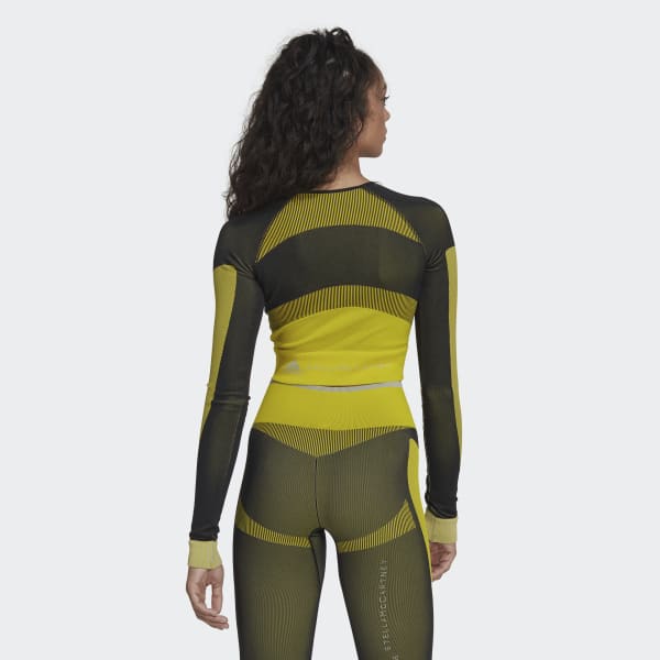Nero Maglia adidas by Stella McCartney TrueStrength Yoga Crop C8658