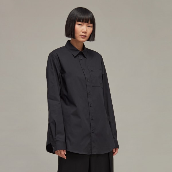 Zwart Y-3 Classic Chest Logo Overhemd MMB29