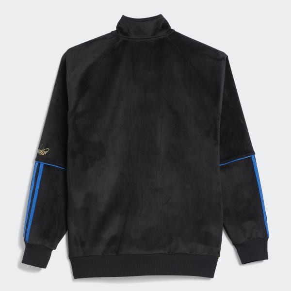 Zwart Tyshawn Velour Trainingsjack (Uniseks) ZG105